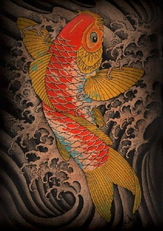 Black Market Art Company Koi Print - Black Market Art Company - Flyclothing LLC