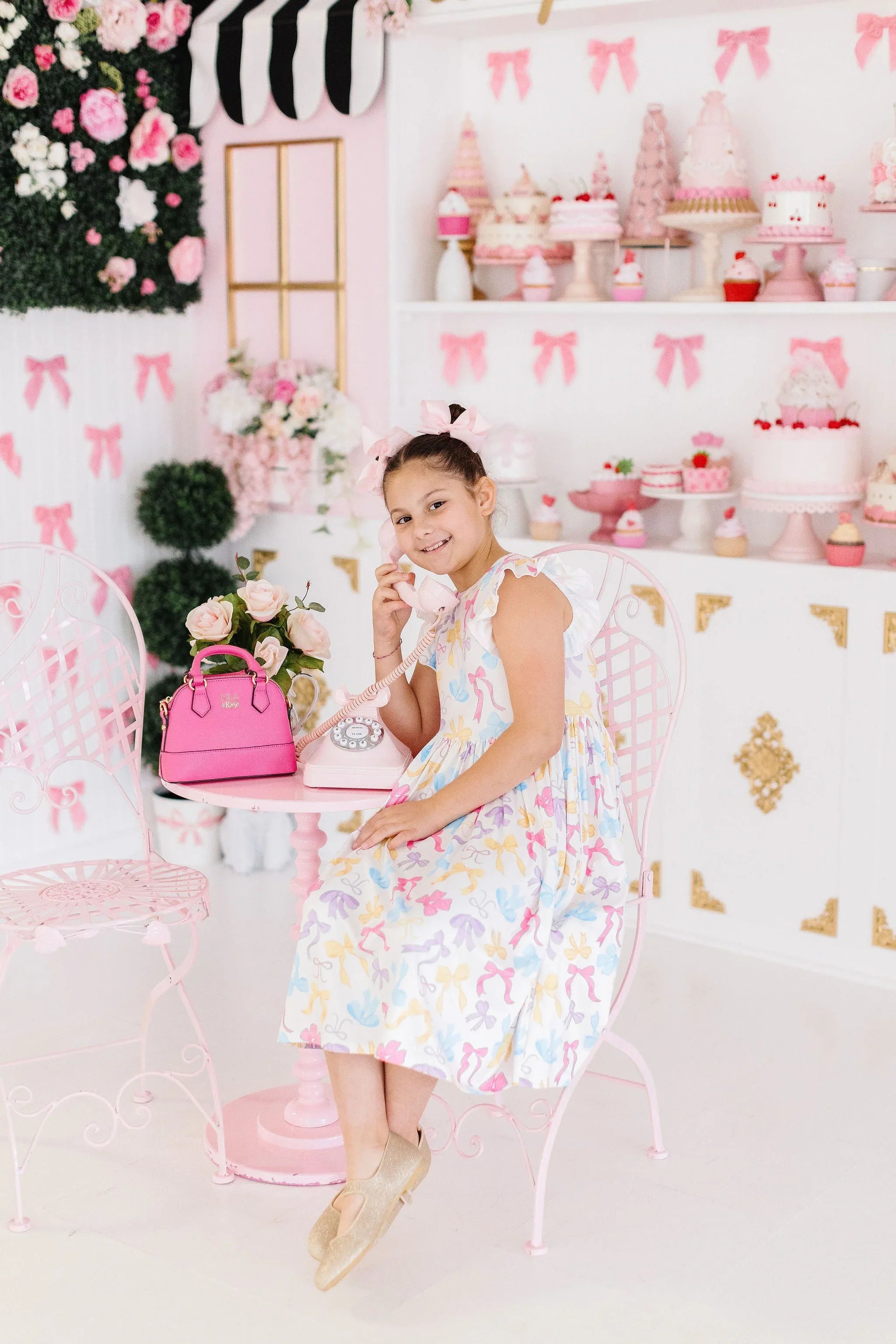 Bow-tastic Flutter Sleeve Twirl Dress - Mila & Rose ® - Flyclothing LLC