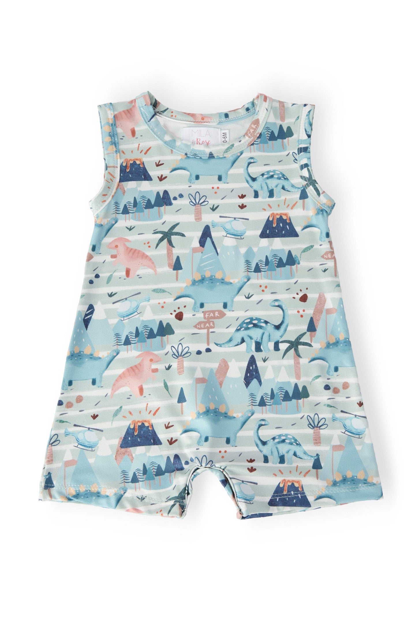 Dino Tracks Shorty One-Piece - Mila & Rose ® - Flyclothing LLC