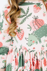 Hear Me Roar 3/4 Sleeve Pocket Twirl Dress - Mila & Rose ® - Flyclothing LLC