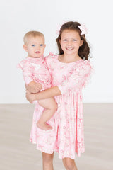 Howdy 3/4 Sleeve Flutter Twirl Bodysuit - Mila & Rose ® - Flyclothing LLC