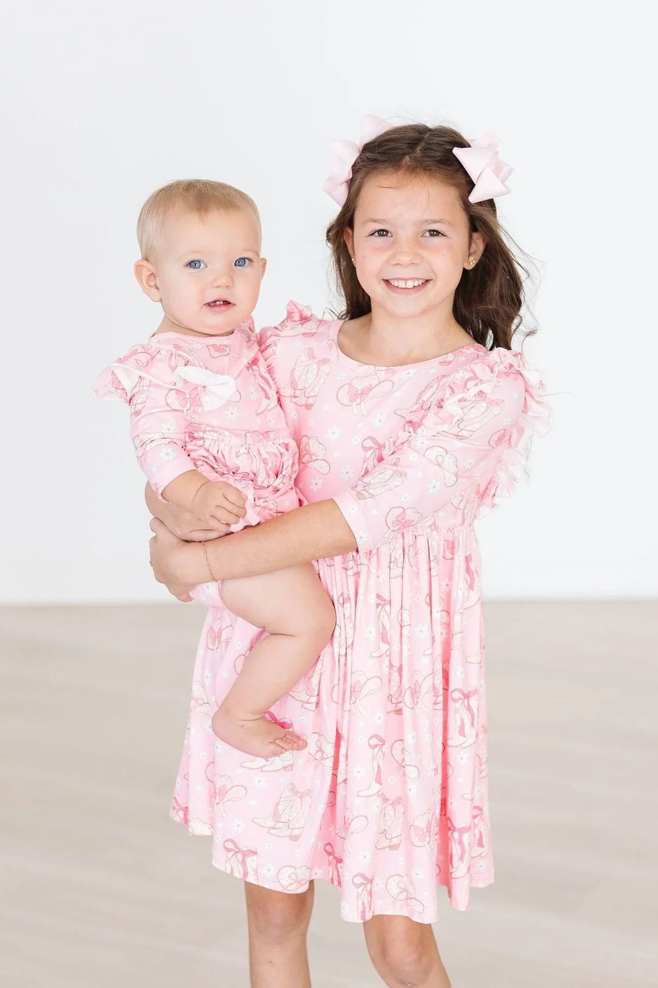 Howdy 3/4 Sleeve Flutter Twirl Bodysuit - Mila & Rose ® - Flyclothing LLC