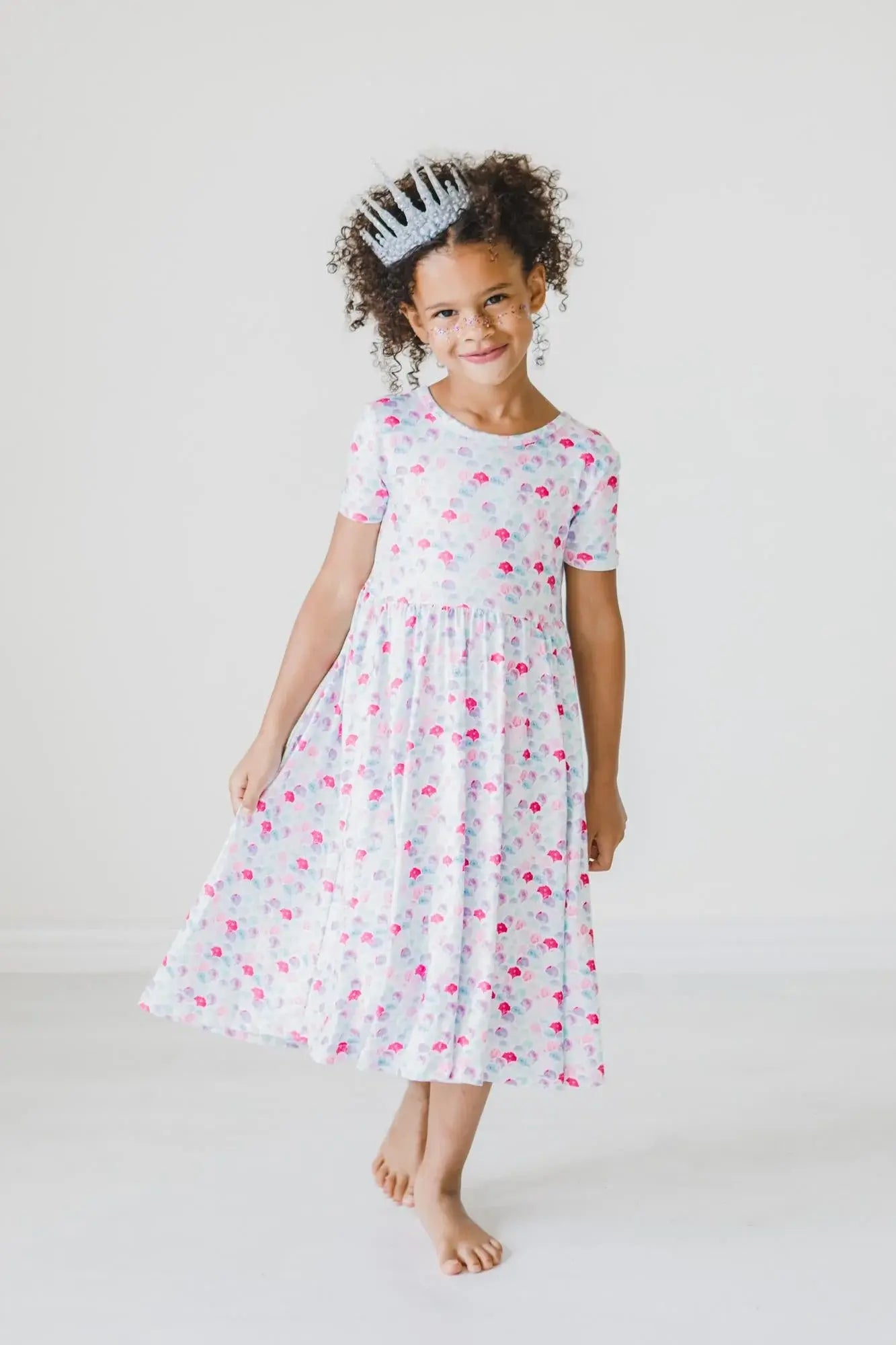 Mermaid Scales S/S Pocket Twirl Dress - Mila & Rose ® - Flyclothing LLC