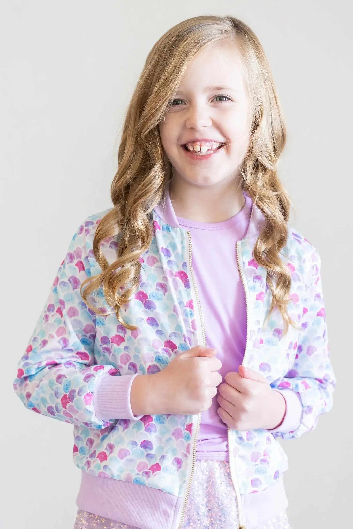 Mermaid Scales Satin Jacket - Mila & Rose ® - Flyclothing LLC