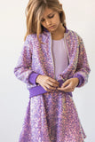 Purple Sequin Jacket - Mila & Rose ® - Flyclothing LLC