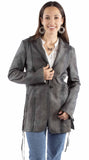 Scully Leather Womens leatherwear vintage grey ladies jacket - Scully Leather