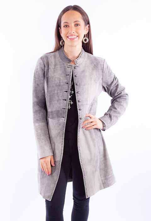 Scully Leather Grey Ladies Jacket
