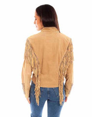 Scully Leather Old Rust Fringe/Lacing Jacket - Scully Leather