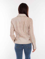 Scully Leather Cream Concho Ladies Jacket - Scully Leather