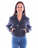 Scully Leather Womens leatherwear black ladies mc jacket - Scully Leather - Flyclothing LLC
