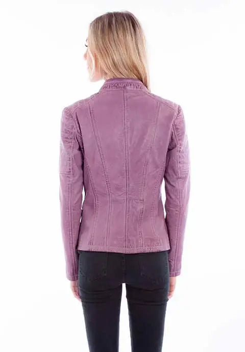 Scully Leather Lavender Ladies Zip Front Jacket - Scully Leather - Flyclothing LLC