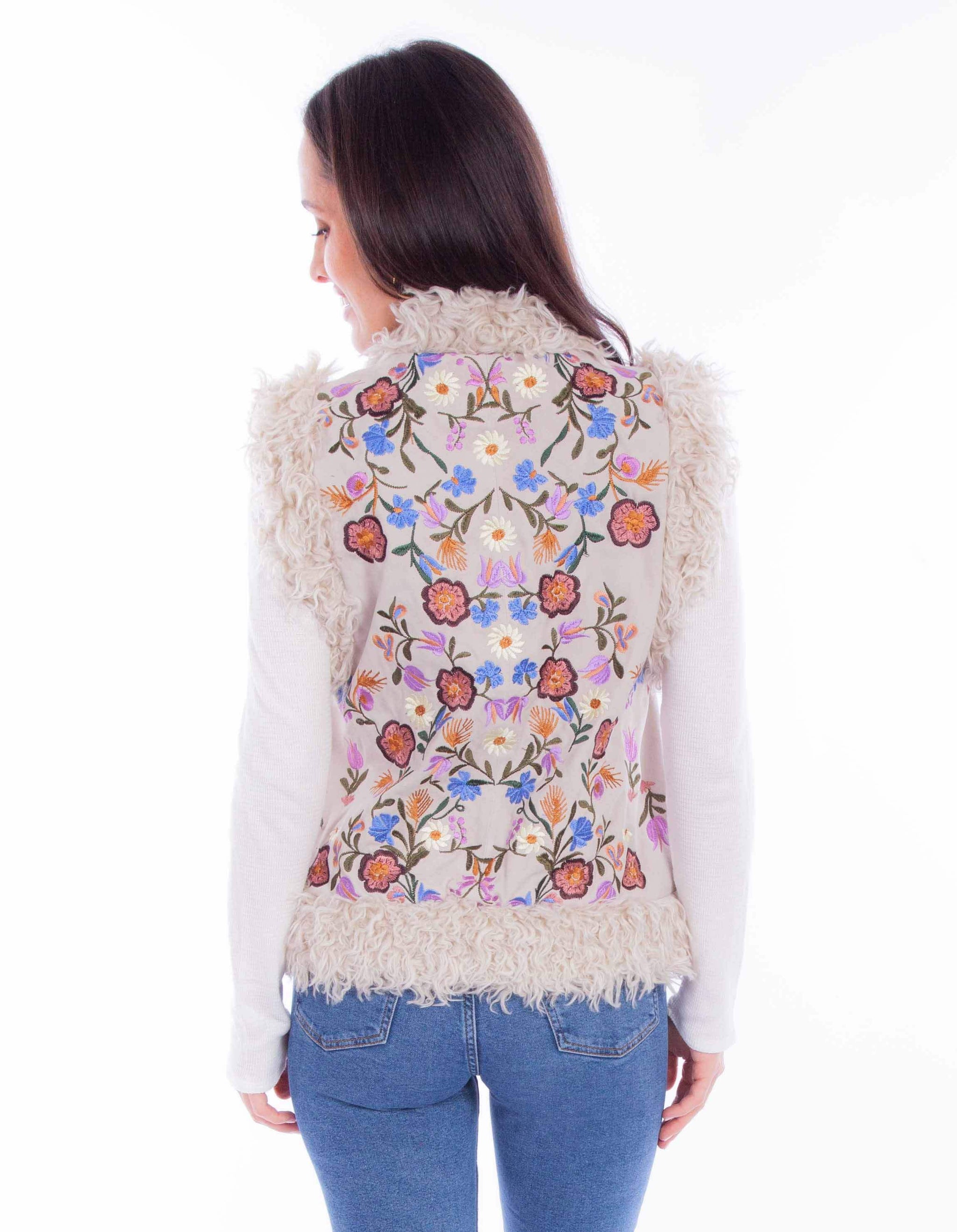 Scully Leather Leatherwear Womens Emb Ladies Vest - Scully Leather - Flyclothing LLC