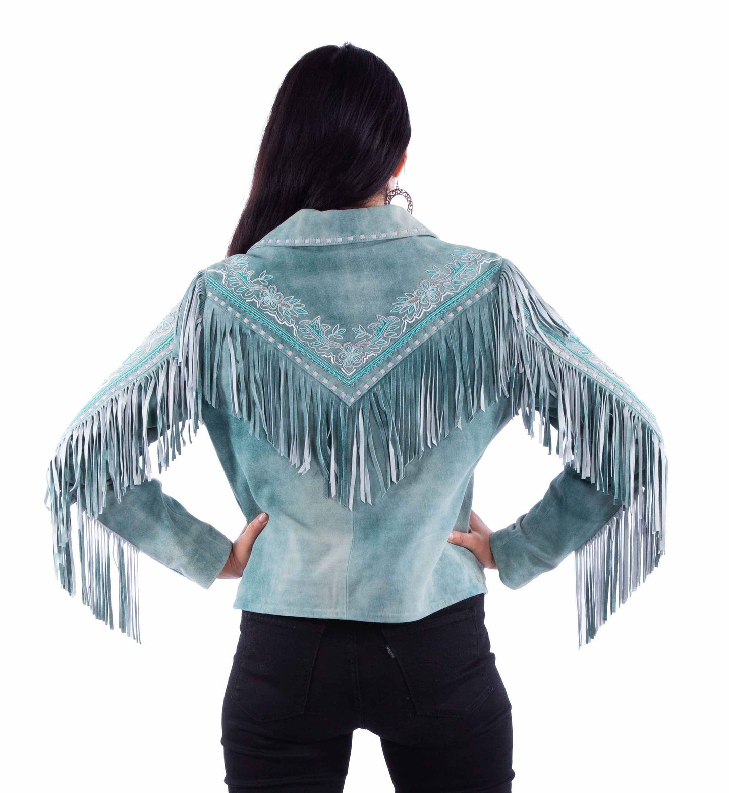 Scully Leather Leatherwear Womens Ladies Fringe Jacket - Scully Leather - Flyclothing LLC