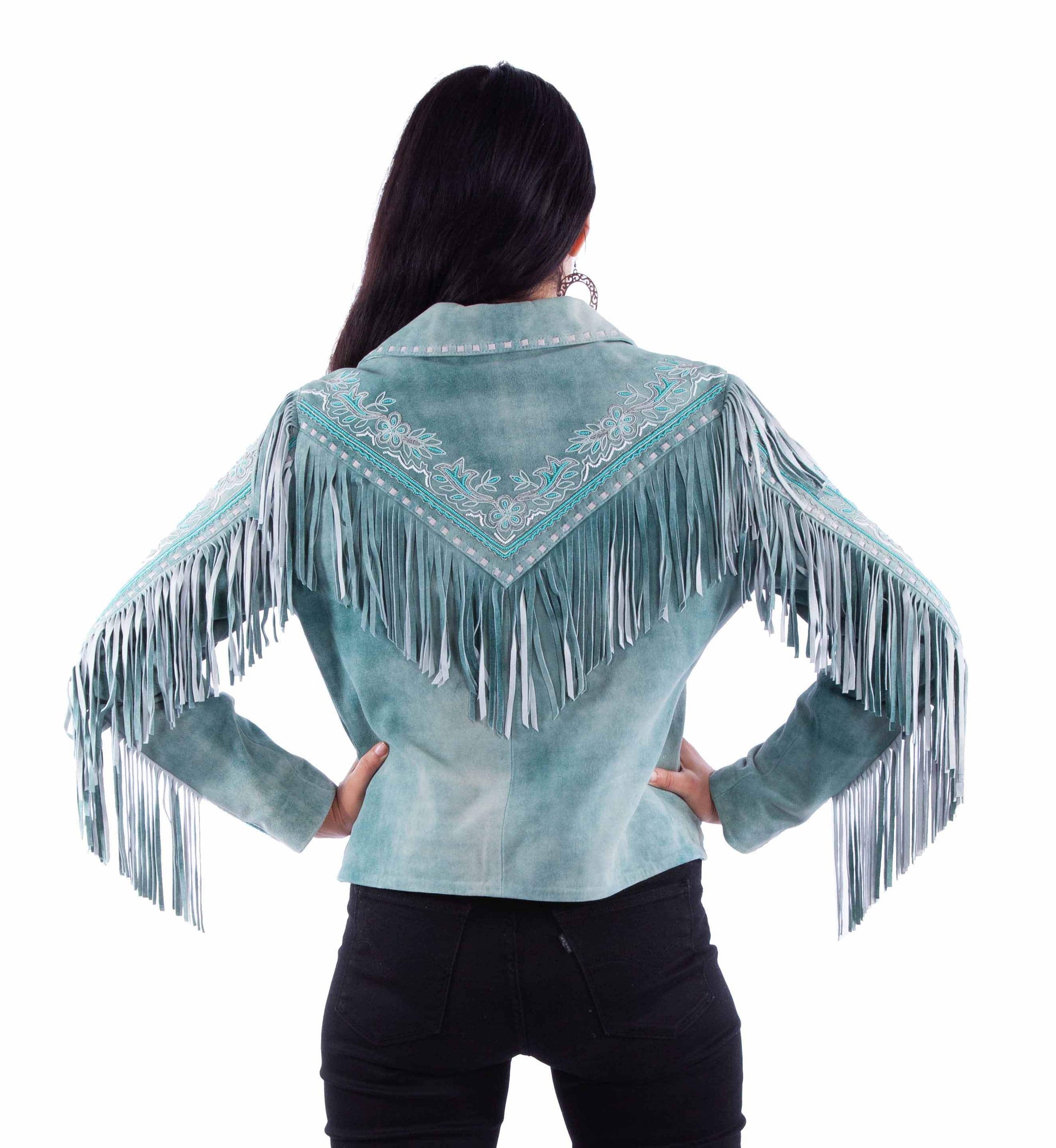 Scully Leather Leatherwear Womens Ladies Fringe Jacket - Scully Leather - Flyclothing LLC