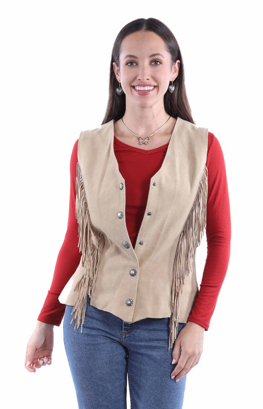 Scully Leather Leatherwear Womens Ladies Vest