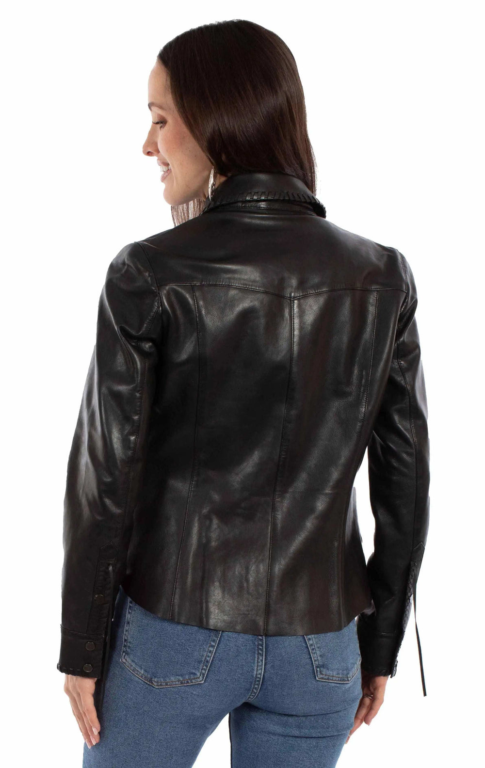 Scully Leather Black Lamb Ladies Shirt - Scully Leather - Flyclothing LLC
