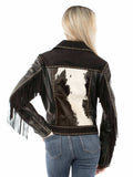 Scully Leather 100% Leather Black Hair On Calf Zip Front Ladies Jacket - Scully Leather - Flyclothing LLC