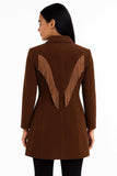 Scully Leather 100% Leather Chocolate Ladies Fringe Jacket - Scully Leather - Flyclothing LLC