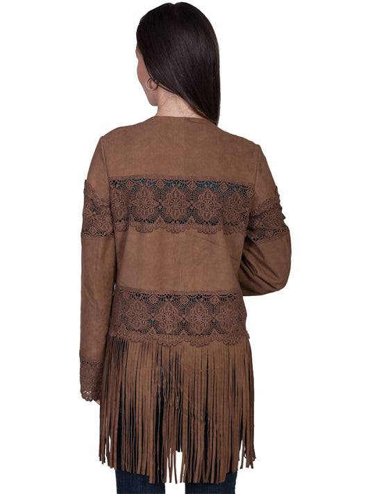 Scully Leather Womens leatherwear brown lamb suede ladies jacket - Scully Leather