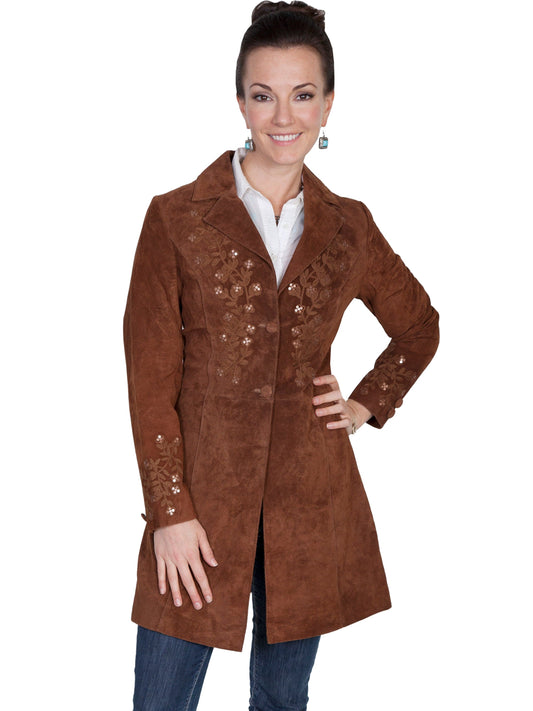 Scully Leather Womens leatherwear cinnamon langley coat - Scully Leather
