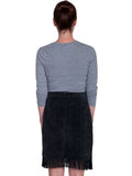 Scully Leather Womens leatherwear black fringe skirt - Scully Leather - Flyclothing LLC