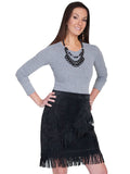 Scully Leather Womens leatherwear black fringe skirt - Scully Leather - Flyclothing LLC