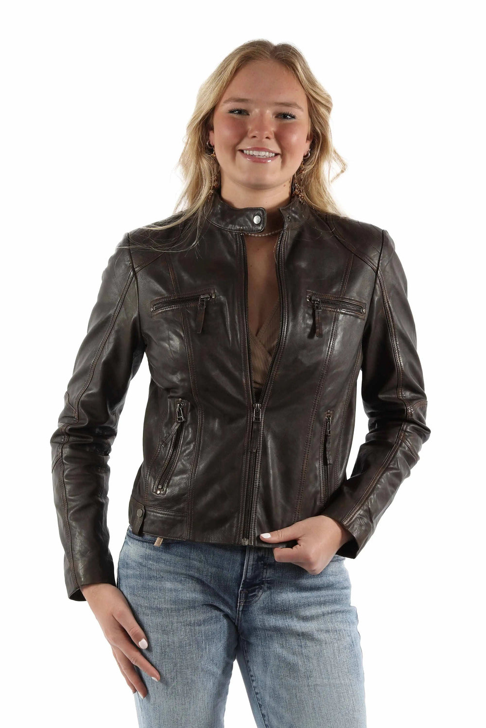 Scully Leather Leatherwear Womens Zip Front Jacket - Scully Leather - Flyclothing LLC