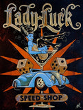 Black Market Art Company Lady Luck Speed Shop Print
