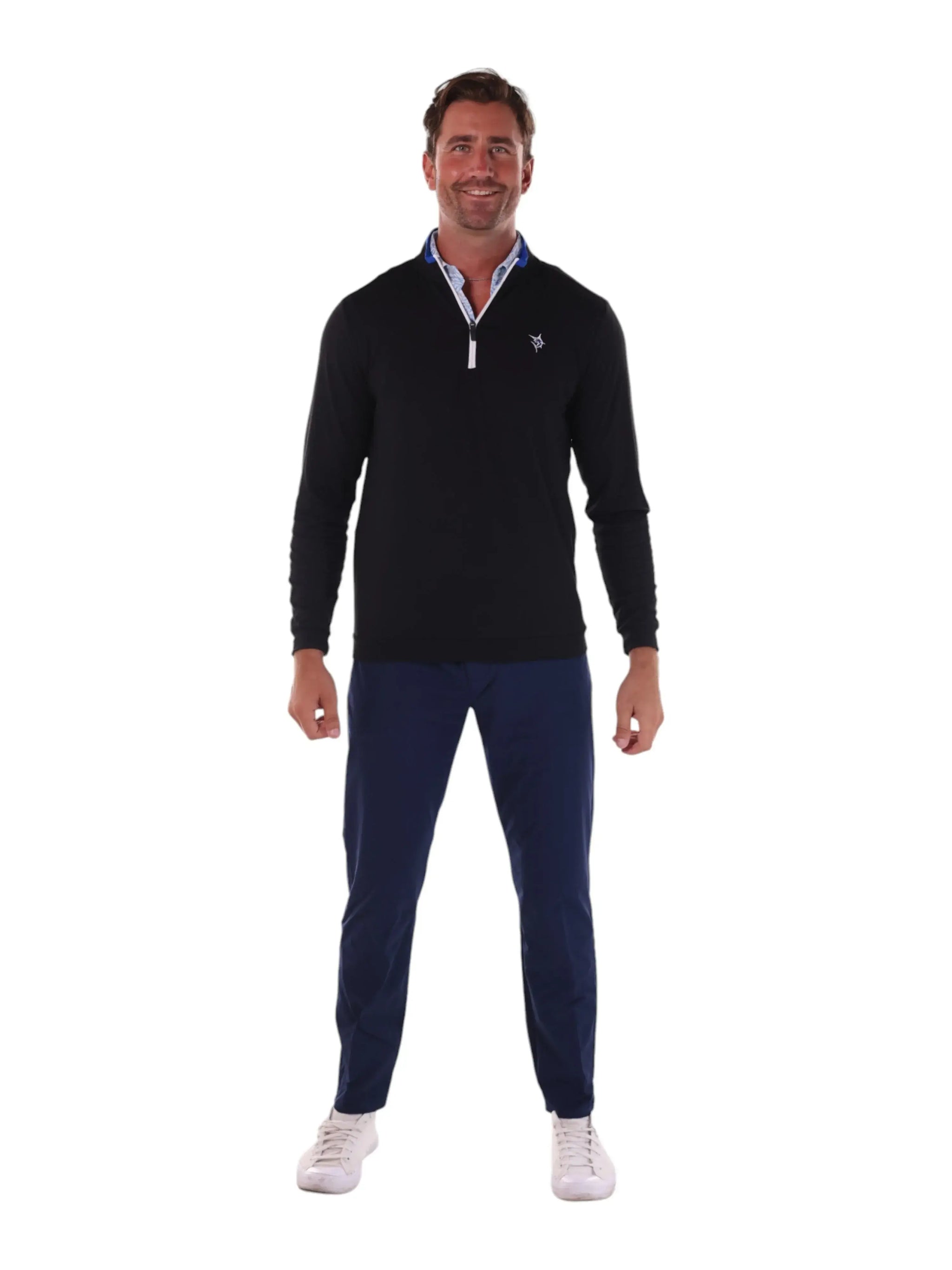 Long Beach Quarter Zip Ultra Soft Lightweight - White Water Life - Flyclothing LLC
