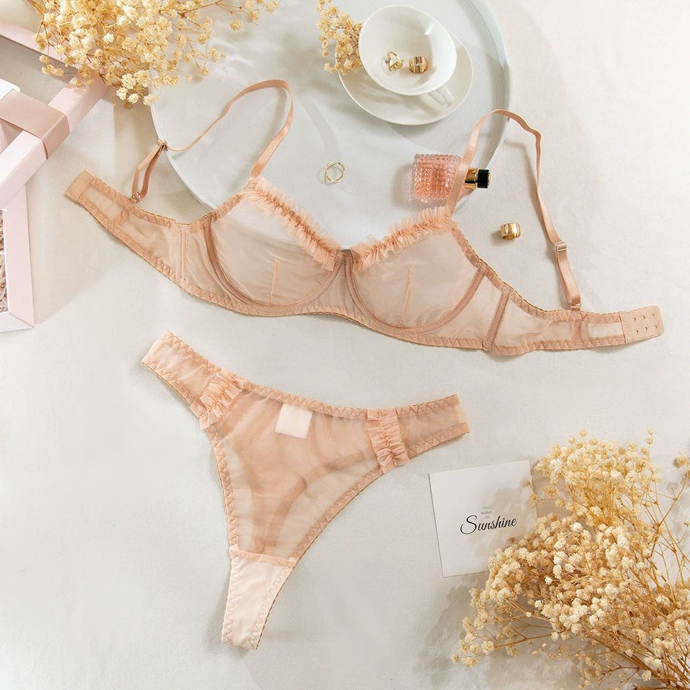 Whisper Soft Sheer 2 Piece Lingerie Set - Lingerie By Coco - Flyclothing LLC