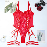 Sultry Siren Strappy Bodysuit - Lingerie By Coco - Flyclothing LLC