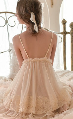 Blissful Bloom Bridal 3 Piece Set - Lingerie By Coco - Flyclothing LLC