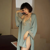 Madeline 3 Piece Satin & Lace Lingerie Set - Lingerie By Coco - Flyclothing LLC
