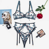 Butterfly Kiss 3 Piece Lingerie Set