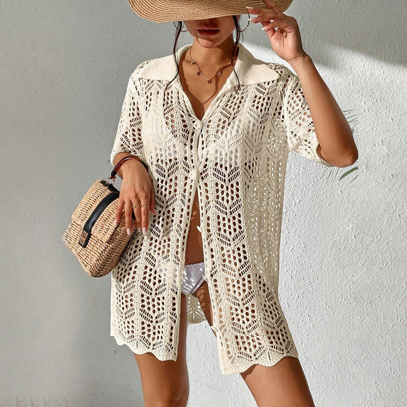 Soleil Crochet Swim Cover-Up