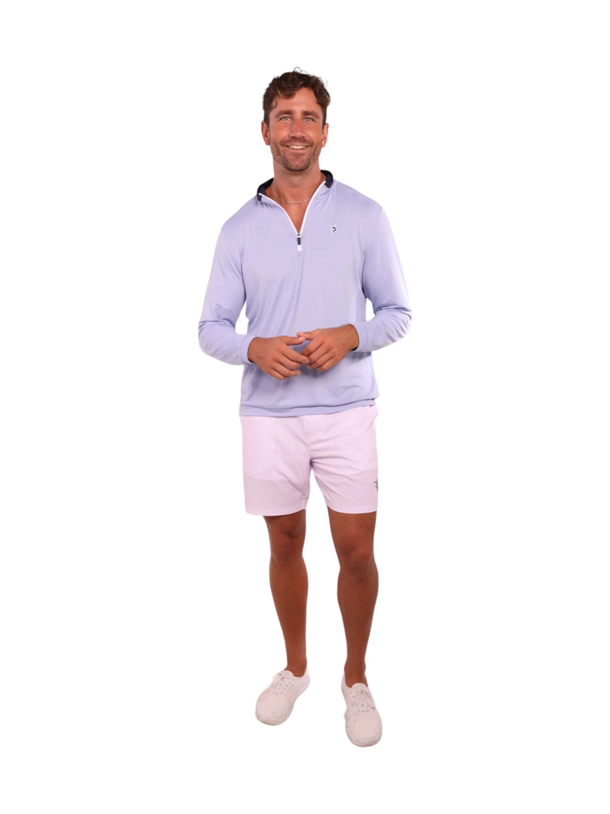Long Beach Quarter Zip Ultra Soft Lightweight - White Water Life - Flyclothing LLC