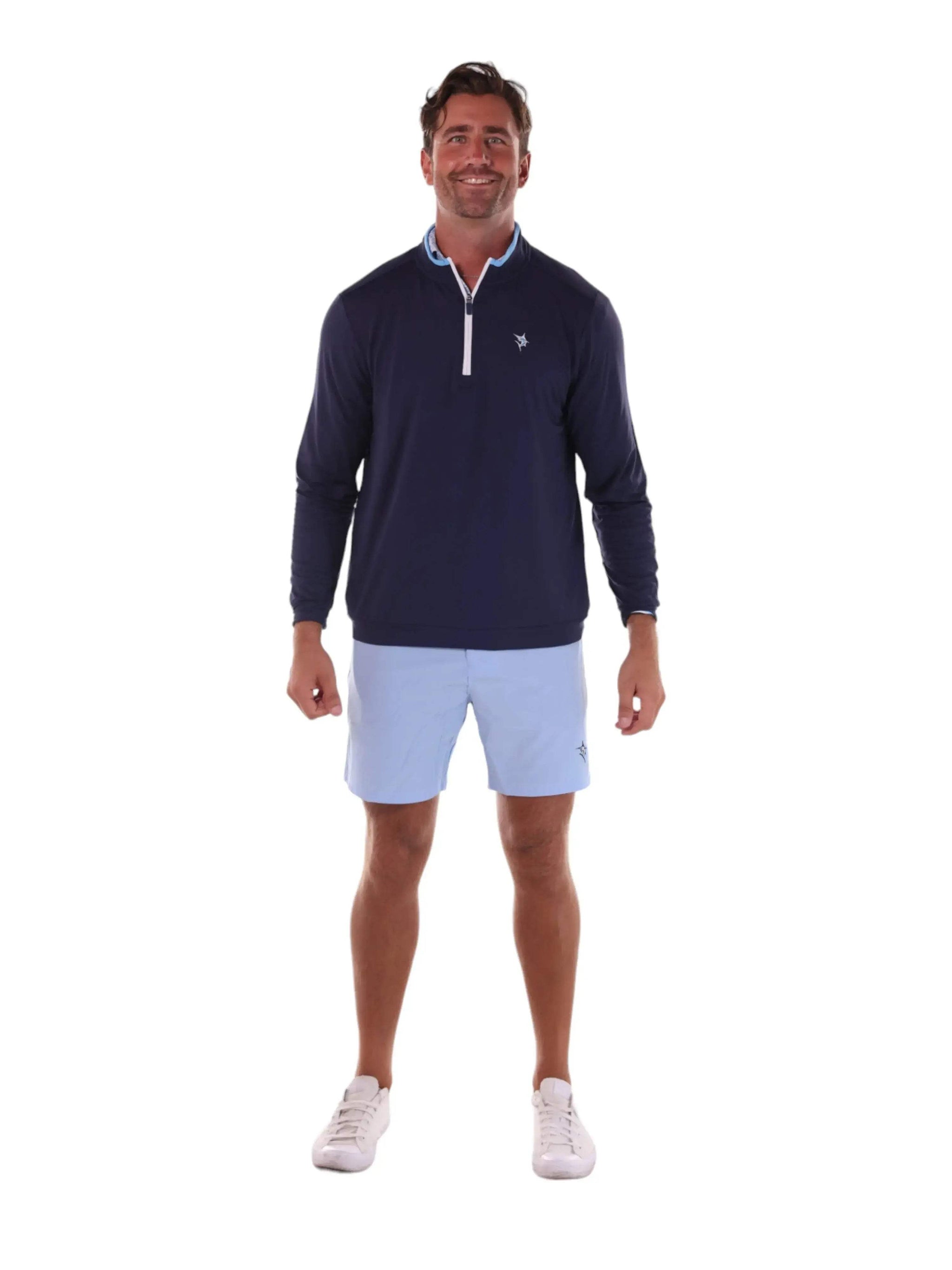 Long Beach Quarter Zip Ultra Soft Lightweight - White Water Life - Flyclothing LLC