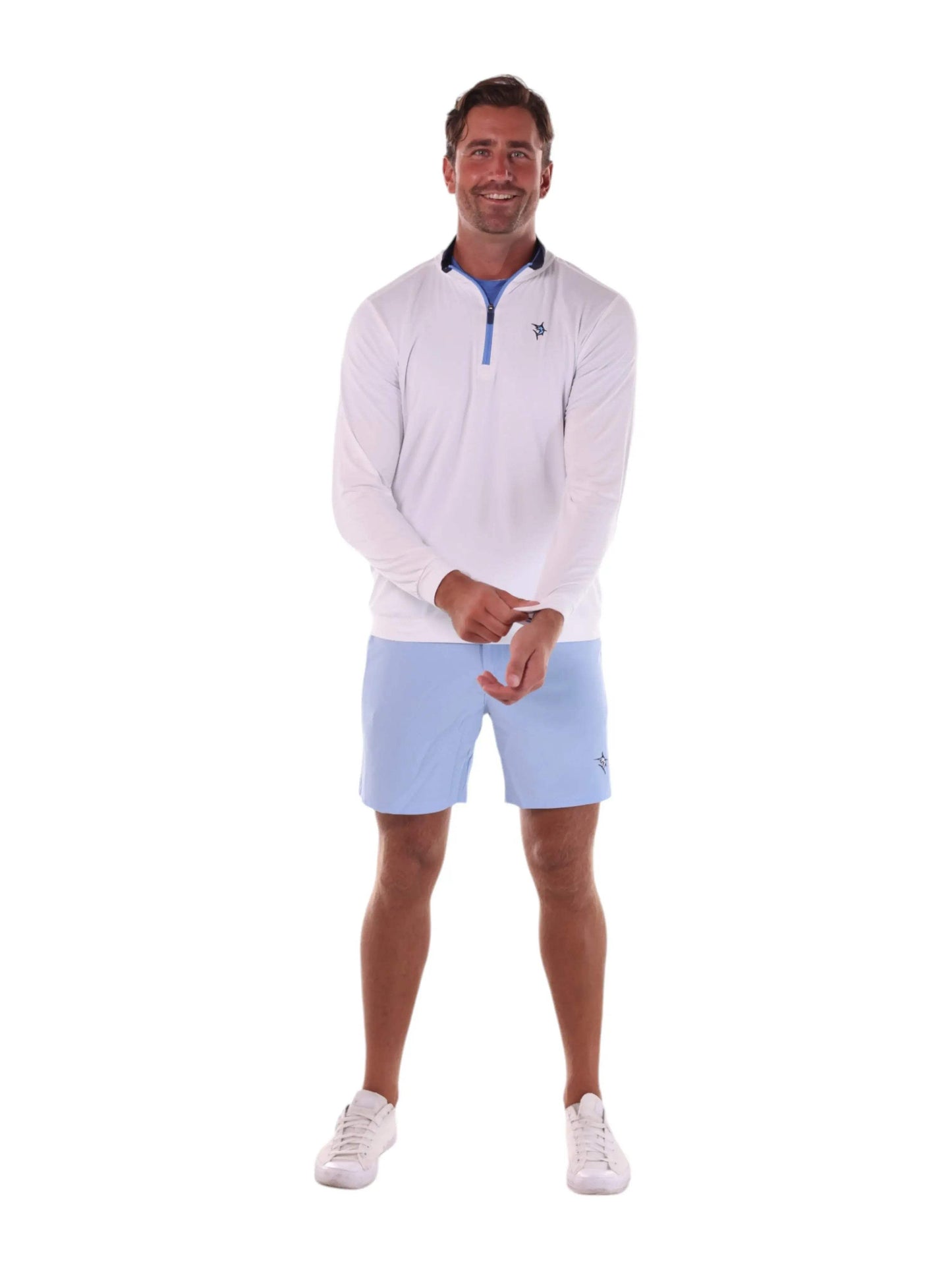 Long Beach Quarter Zip Ultra Soft Lightweight - White Water Life - Flyclothing LLC