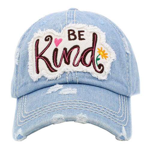 BE Kind Message Vintage Baseball Cap - Madeline Love - Flyclothing LLC