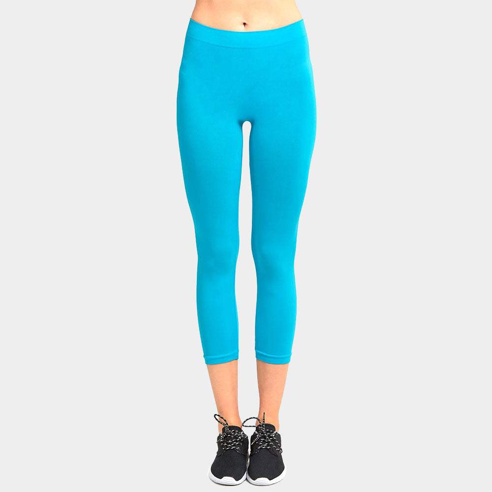 Ladies Solid Capri Leggings - Madeline Love - Flyclothing LLC