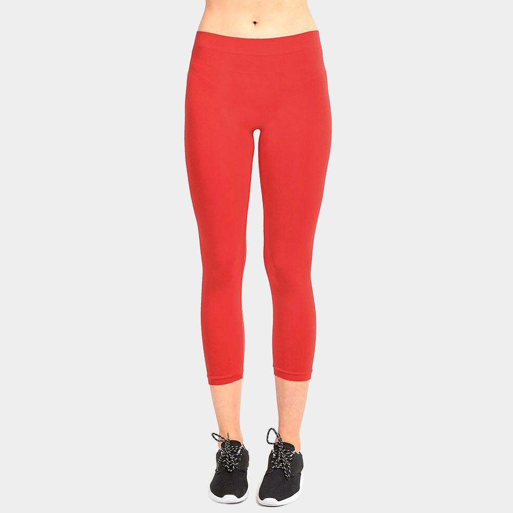 Ladies Solid Capri Leggings - Madeline Love - Flyclothing LLC