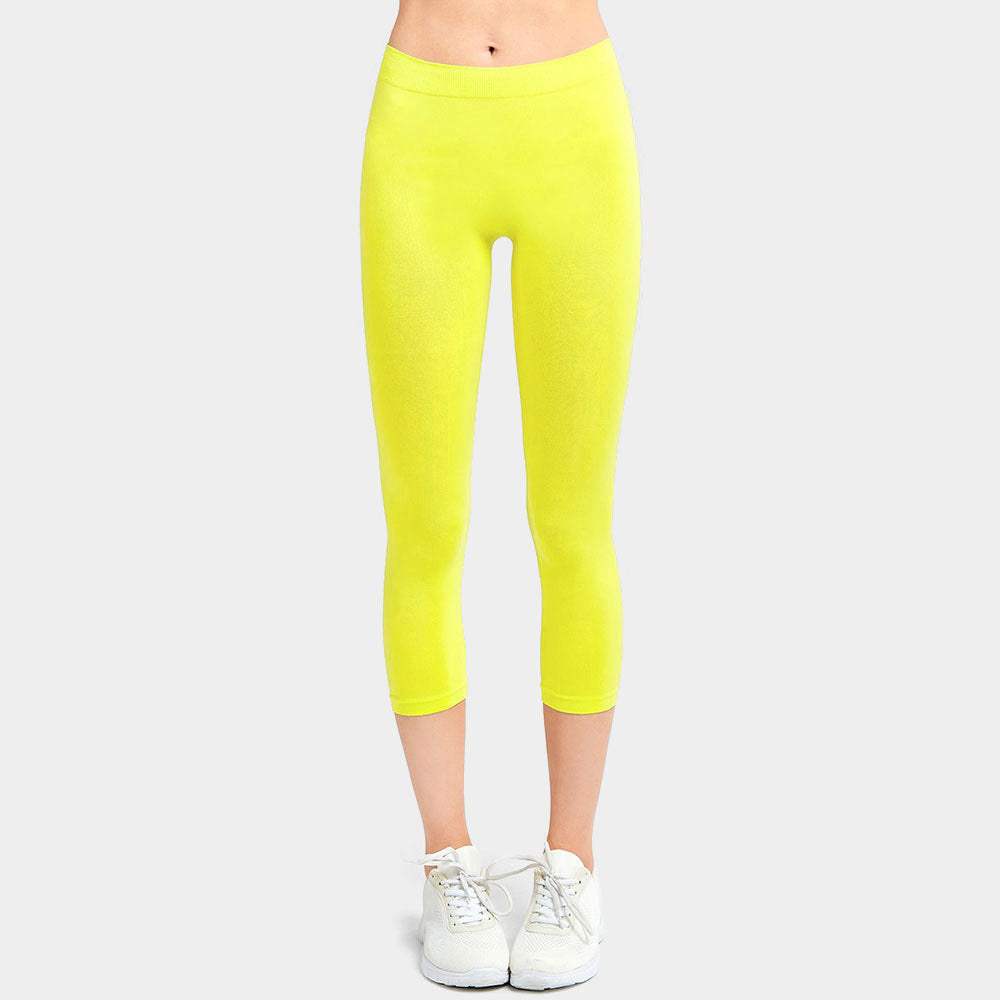 Ladies Solid Capri Leggings - Madeline Love - Flyclothing LLC
