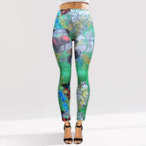 Tattoo Inspired Graphic Printed High Waisted Leggings - Madeline Love - Flyclothing LLC