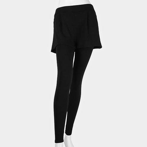Short Layered Ankle Heavy Leggings - Madeline Love - Flyclothing LLC