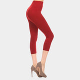 Solid High Waist Leggings - Madeline Love - Flyclothing LLC