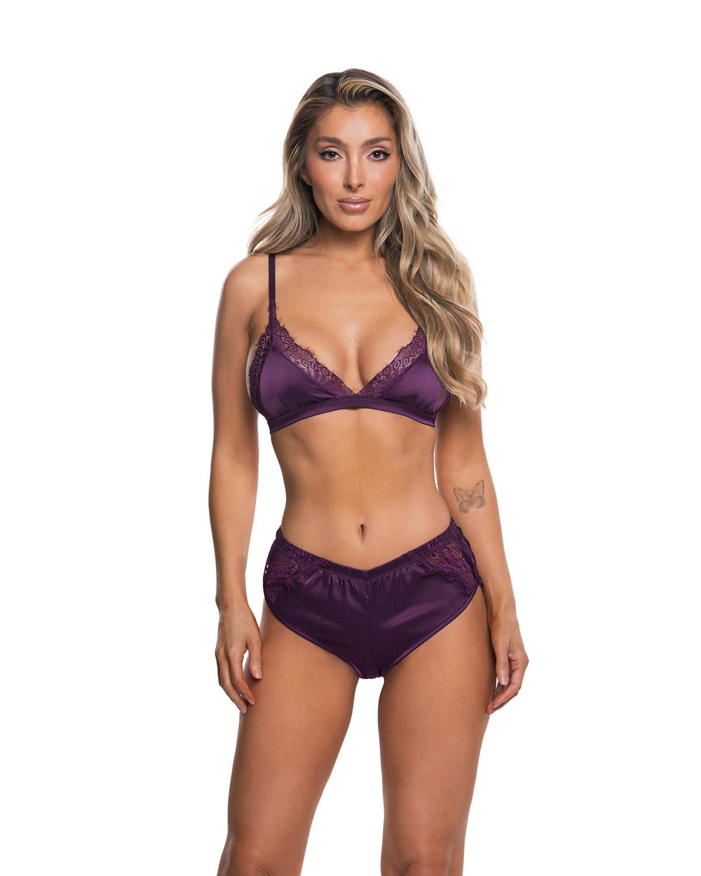 Roma Confidential LI1022 Satin Essentials 2-Piece Lounge Set - Roma Confidential - Flyclothing LLC