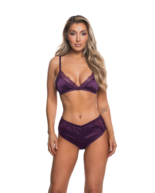 Roma Confidential LI1022 Satin Essentials 2-Piece Lounge Set - Roma Confidential - Flyclothing LLC