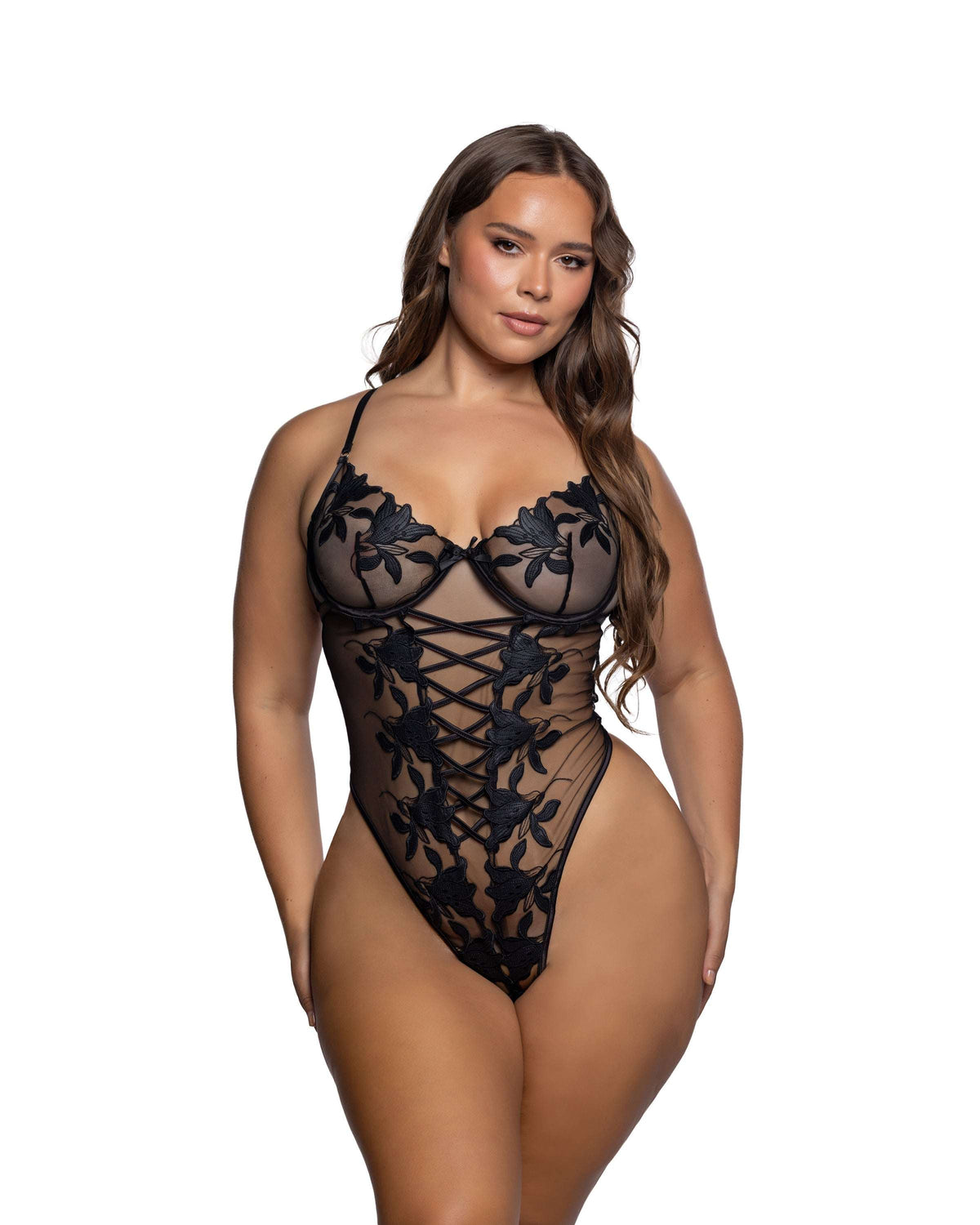 Roma Costume Satin Lily Teddy LI1121 in Black;Roma Costume Satin Lily Teddy LI1121 in Black back view;Roma Costume Satin Lily Teddy LI1121 in Black;Roma Costume Satin Lily Teddy LI1121 in Black back view