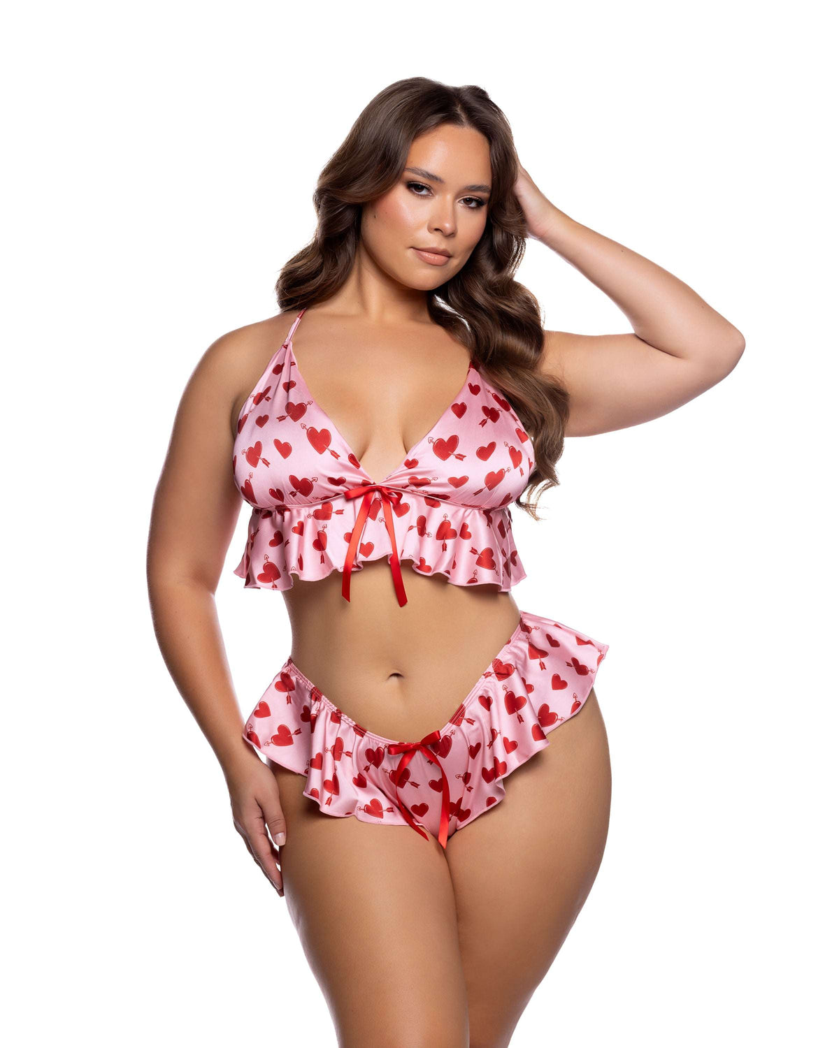 Roma Costume Cupid Heart 2PC Short Set LI1133 in Pink/Red;Roma Costume Cupid Heart 2PC Short Set LI1133 in Pink/Red;Roma Costume Cupid Heart 2PC Short Set LI1133 in Pink/Red back view;Roma Costume Cupid Heart 2PC Short Set LI1133 in Pink/Red;Roma Costume Cupid Heart 2PC Short Set LI1133 in Pink/Red back view