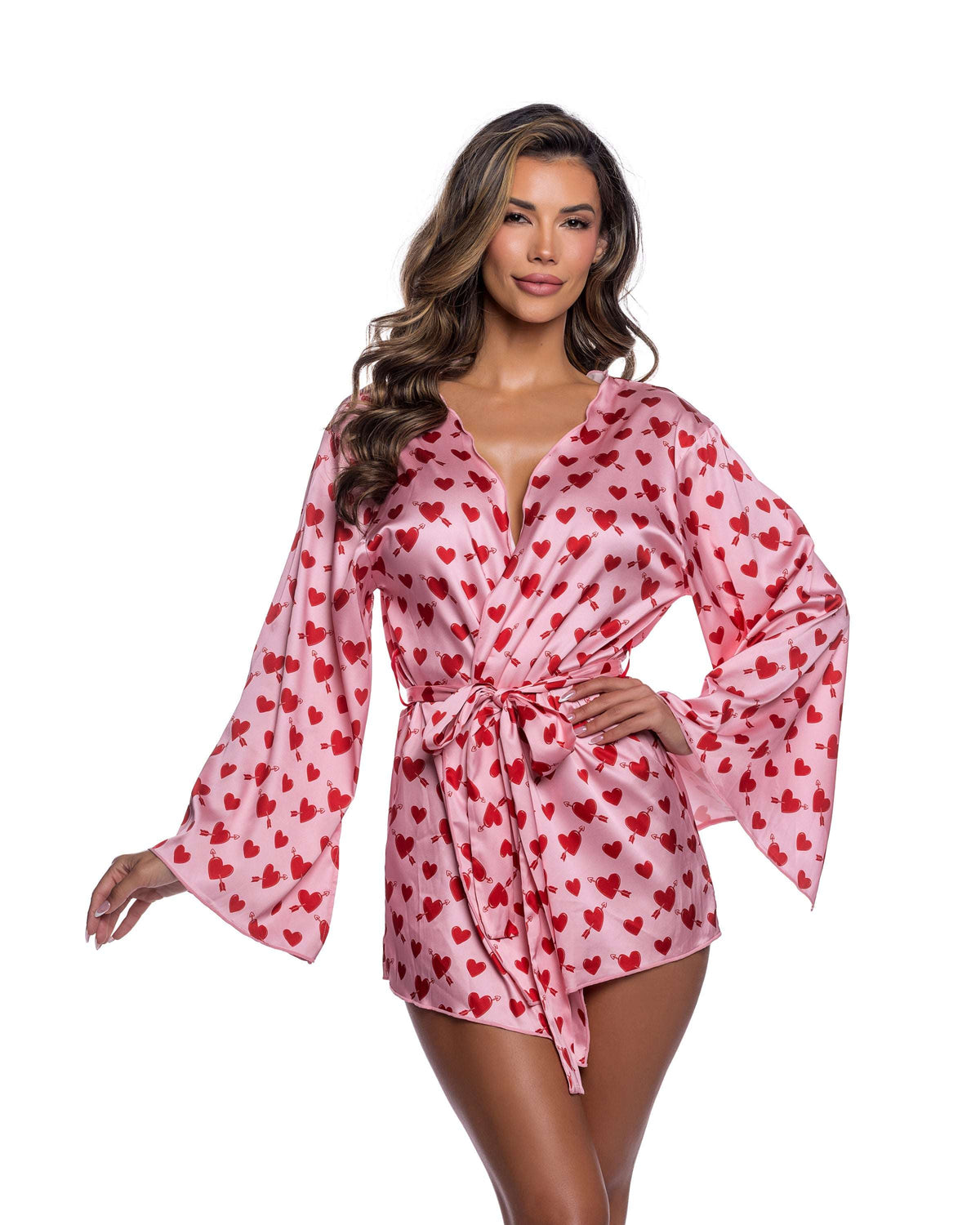 Roma Costume Cupid Heart Robe LI1134 in Pink/Red;Roma Costume Cupid Heart Robe LI1134 in Pink/Red;Roma Costume Cupid Heart Robe LI1134 in Pink/Red back view;Roma Costume Cupid Heart Robe LI1134 in Pink/Red;Roma Costume Cupid Heart Robe LI1134 in Pink/Red back view
